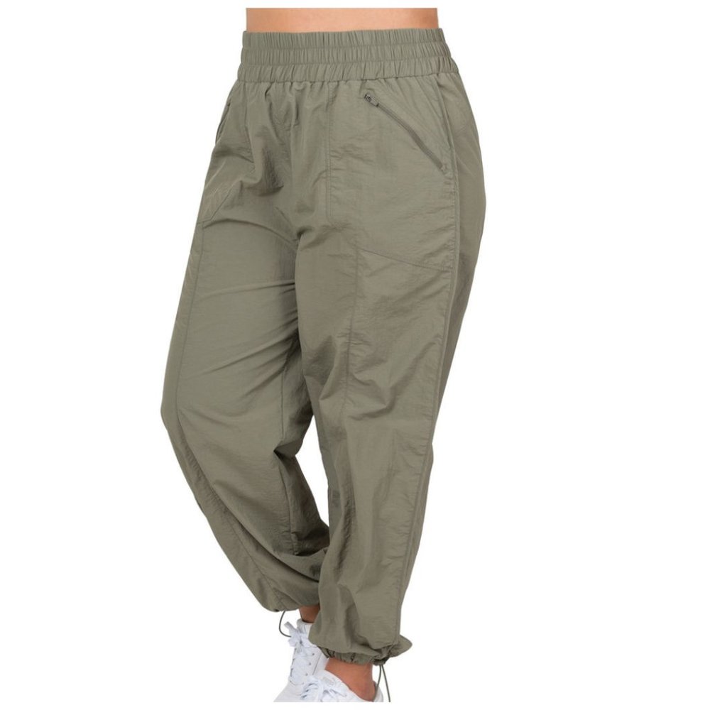Nylon Cargo Jogger Pants